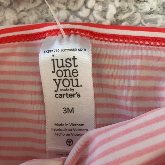 Just One You By Carter's Baby Girl Swim Suit Two Piece NWOT Size 3 Months - Picture 5 of 6